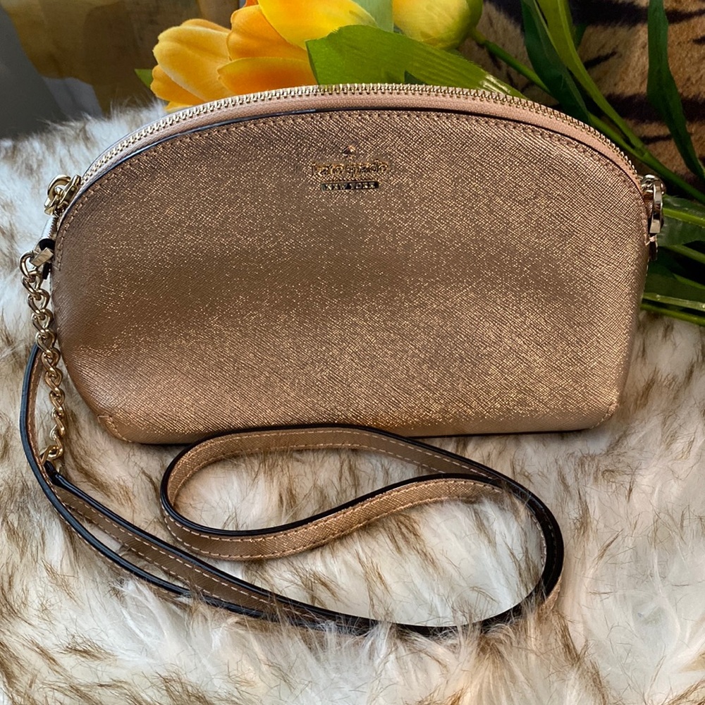 Kate Spade New York Cameron Street Hilli Crossbody Rose Gold Leather